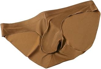 Men's Pouch Trunks Ice Silk Enhance Underwear Briefs Low-Rise Ultra-Thin Bulge Pouch Sport Underpants