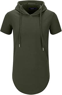 Aiyino Men's S-5X Short Sleeve Fashion Athletic Hoodies Sport Sweatshirt Hip Hop Pullover