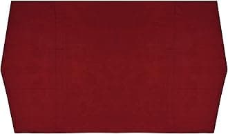 Oriental Weavers Hand Block Printed Floral Design Cotton Fridge Top Cover with Spacious Deep Multi-Utility Pocket (Maroon, 26 inch x 48 inch)