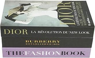 Coffee Table Decorative Books For Home Decor, Fake Books For Decoration, Aesthetic Bookshelf Decor for Living Room Office Bedroom, 3 Piece