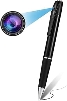 FREDI HD PLUS Non WiFi Pen Cam Mini Hidden Device | 1080P HD Video Recorder Gear Body Portable Pocket Camera | Business Conference and Security Camera (Supports up to 32GB SD Card)