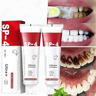 SP 4 Ultra Whitening Toothpaste, Teeth Cleaner, Advanced Whitening Formula for Stain Removal-50gm (Pack_2)