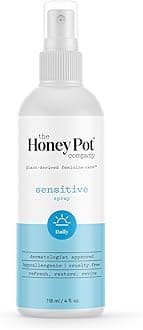 The Honey Pot Company - Refreshing and Restorative Panty and Body Plant-Derived Deodorant Spray - Paraben & Sulfate Free - Sensitive - 4 fl. oz.