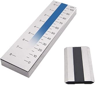 MXBAOHENG Grindometer Single-Channel Grind Fineness Gauge Gage Stainless Steel Hegman Gauge 0-100μm 0-8 Hegman