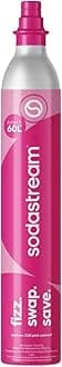 SodaStream - CO2 Cylinder for Sparkling Water Maker, Quick Connect Gas system, Makes 60 Litres Fizzy Drinks, Compatible with Terra, Duo and Art, Reduce Plastic Waste, Pink