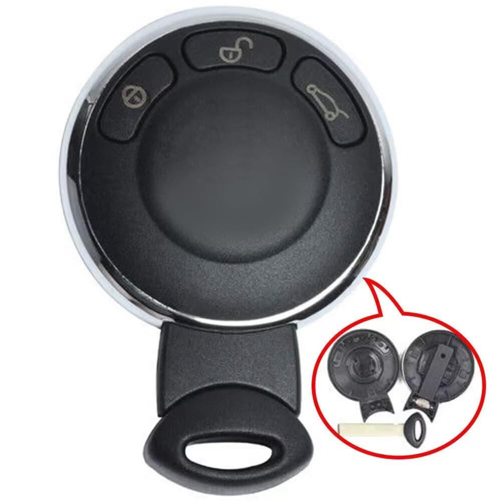 keyless entry remote car Key fob Shell Case 3 Button for BMW Mini Cooper 2007-2014,Just Key Shell