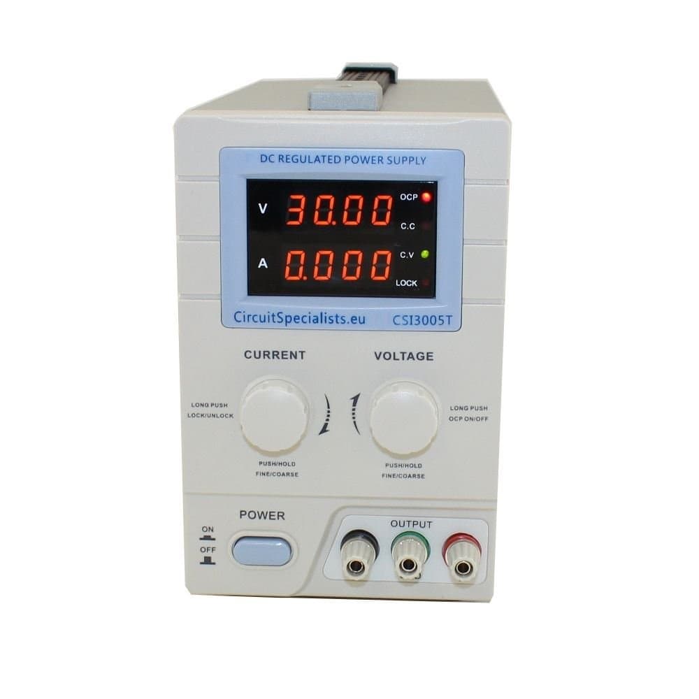 Adjustable DC Linear Bench Power Supply 4 Digit Display 0-30V 0-5A CSI 3005T