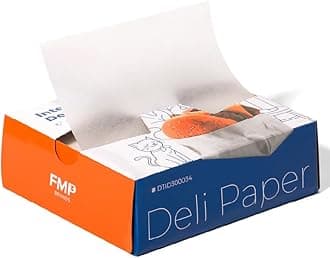 Fit Meal Prep [500 Pack] 6 x 10.75" Wax Paper Sheets for Food, Interfolded Precut Deli Paper, Pop Up Grease-Proof Sandwich Paper Wraps, Waterproof for Lunch, Food Basket, Microwave Cover, BBQ