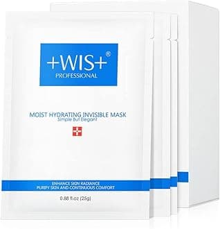 +WIS+ Intensive Hydrating Facial Mask 10 EA with Hyaluronic Acid Serum for Dry, Dehydrated, Oily Skin, Anti-Aging Face Mask to Pore Minimizing, Elasticity Improvement and Repair Dehydrated Skin