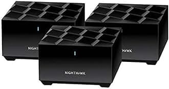 Netgear Nighthawk Whole Home Mesh WiFi 6 System, 3-Pack, BLK (Renewed)