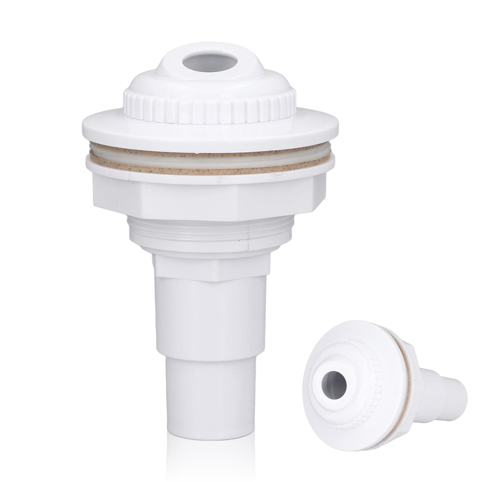 Above Ground Pool Complete Return Outlet Jet, Pipe Adapter Pool Return Jet Swimming Pool FIP Inlet Return Fitting with Locknut and Gasket Compatible with Above Ground Pools