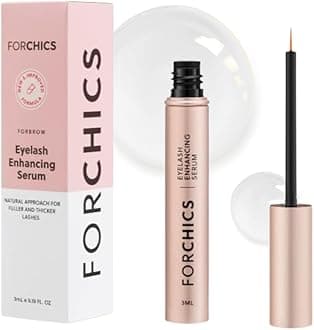 ForLash Eyelash Growth Serum - Enhancement Lash Booster For Fuller, Thicker, and Longer Eyelashes - Organic Lash Enhancer & Essential Thickener | Vegan & Cruelty-Free - [0.10 fl. oz / 3ml]