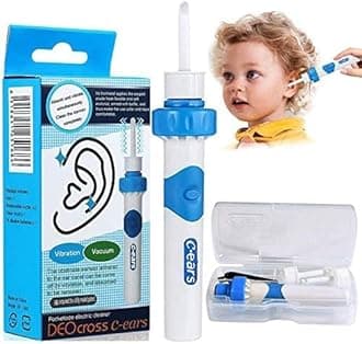 Electric Ear Wax Removal Kit, Ear Wax Removal Vacuum for Kids & Adults, Ear Cleaning Kit Smart Earwax Remover Tool with Replaceable Tips, Soft Earwax Cleaner Ear-Pick Clean Set