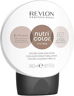 Revlon Professional Nutri Color Filters, Semi-Permanent Toning Hair Color, 821 Silver Beige, 240 Ml
