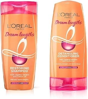 L'Oreal Paris Dream Lengths Shampoo, For Length Repair (82.5ml) + Dream Lengths Conditioner (71.5ml) (2 ITEM IN SET)