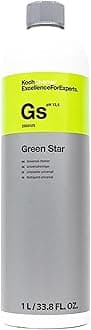 Green Star - Highly Concentrated Universal Cleaner; NTA, Phosphate, and Solvent Free, Clean Auto Interiors and Exteriors, Engines, Commercial, Home, and Industrial Use (1 Liter)