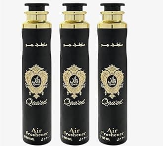 Arabian Air Freshener Bundle (3 x 300ml) Dubai, Luxury Scent, Long Lasting Fragrance (3 x Qaa'ed)