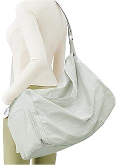 Small Gym Bag with Shoe Compartment, Workout Sport Duffle Bag for Women Travel, Waterproof Shoulder Overnight Bags Lightweight Carry on Tote Bags for Swim, Yoga, Dance