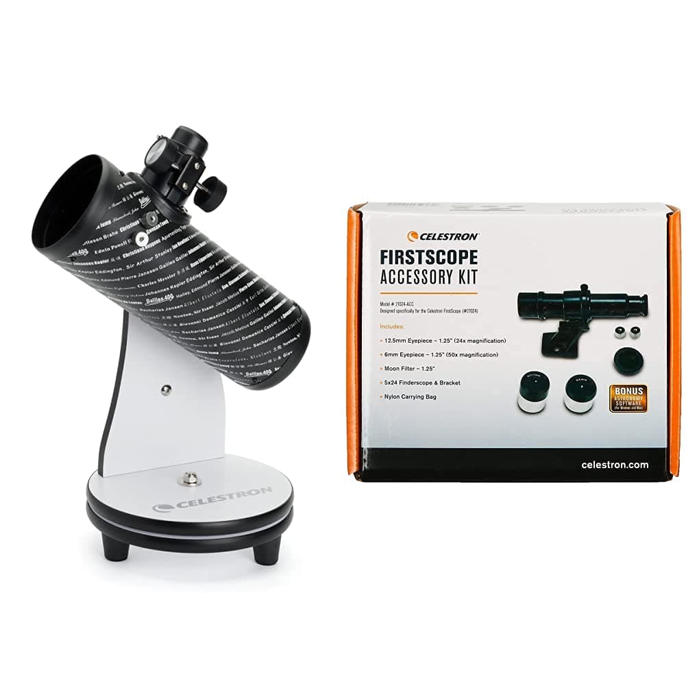 Celestron76 mm Firstscope & 21024-ACC FirstScope Accessory Kit