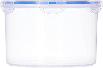 ARISTO Lock & Fresh 1020 Plastic Storage Container For Storing grains, pulses, rice, wheat etc - 3800 ML, Transparent Clear, large (LOCK&FRESH1020) (22(D) x 14.5 CM)