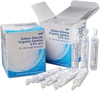 Alissa Healthcare 5 060135 170400 (CASE 24) Sterile Saline Eye Wash Pods, 20 mL