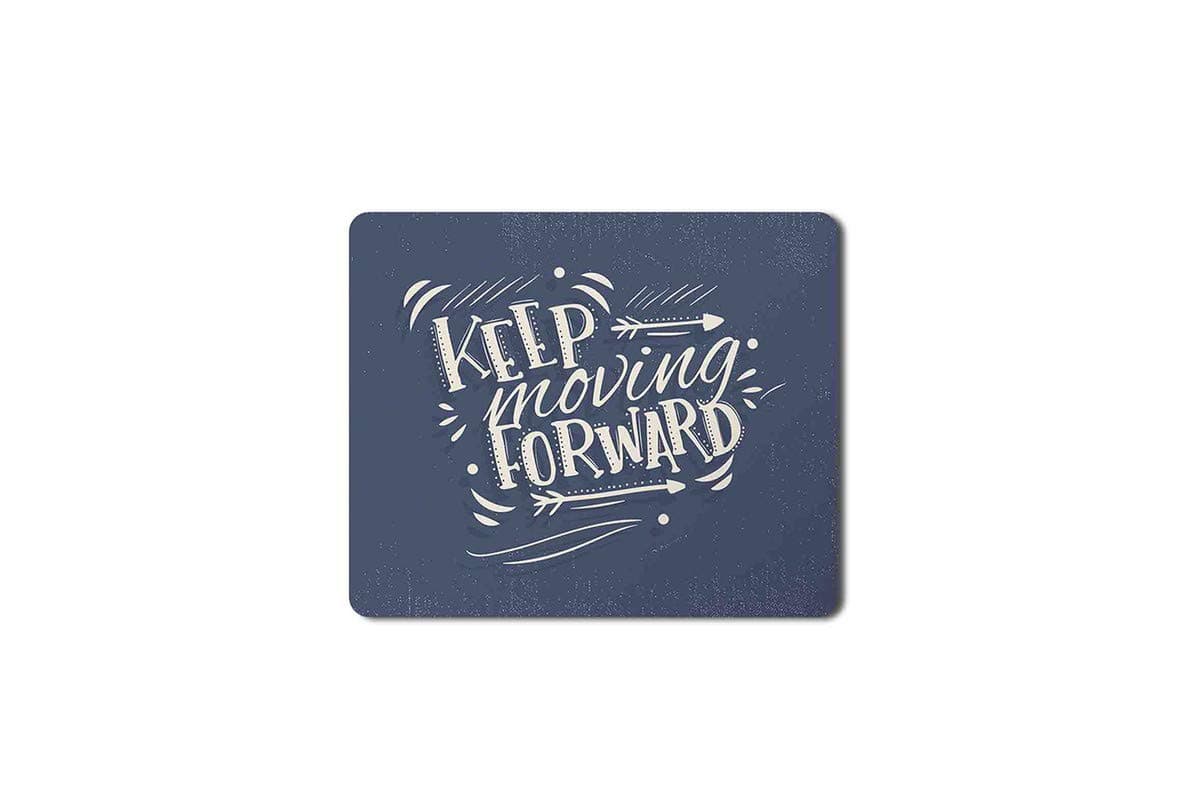 Inducement Quotation Mouse Pad|Keep Moving Forward|Rubber Base Matte Finish Mouse Pad|Anti Skid Technology Mouse Pad|Dust Free Mouse Pad for Office Girls & Boys(9 X 7 Inches)