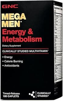 Mega Men Energy & Metabolism Multivitamin | Increased Calorie Burning | 180 Count