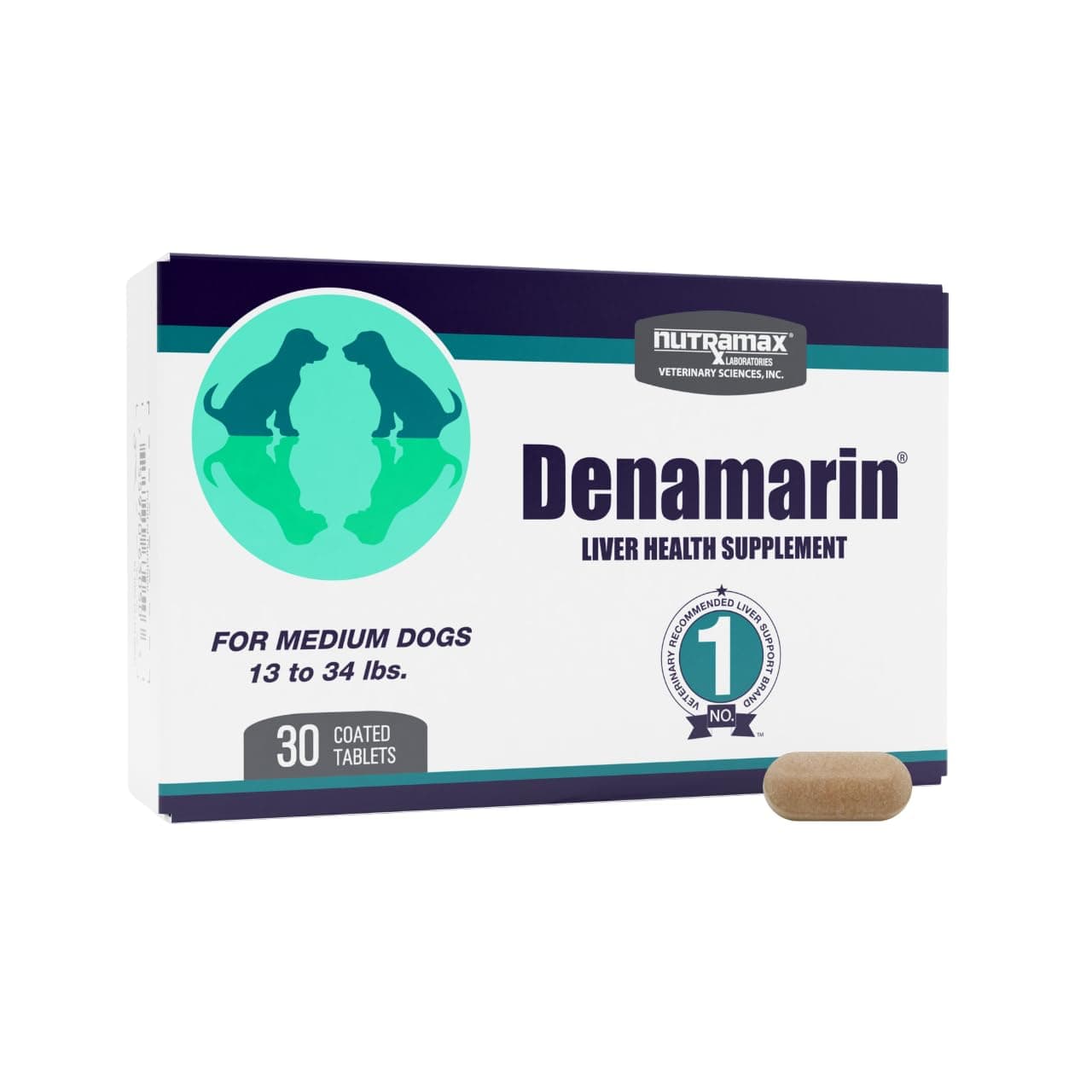 Nutramax Denamarin Tablets, Medium Dog, 30 Count