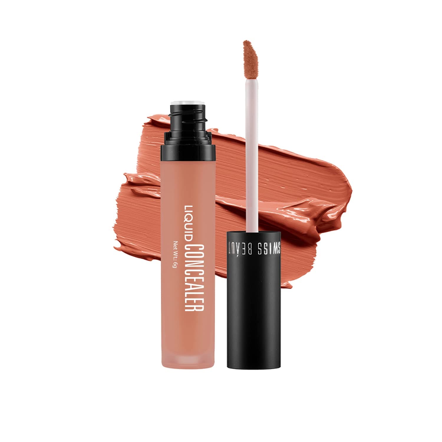 Liquid Light Weight Concealer With Full Coverage |Easily Blendable Concealer For Face Makeup With Matte Finish | Shade- Orange, 6g