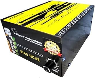 Bird Repellent System, 300 Variants Very Loud & Noisy Frequency Sound, Bird Deterrent Device to Keep Birds Away from Indoors, Outdoors Such as Pigeons, Crows, Bat (2200 Sq. Feet Area)