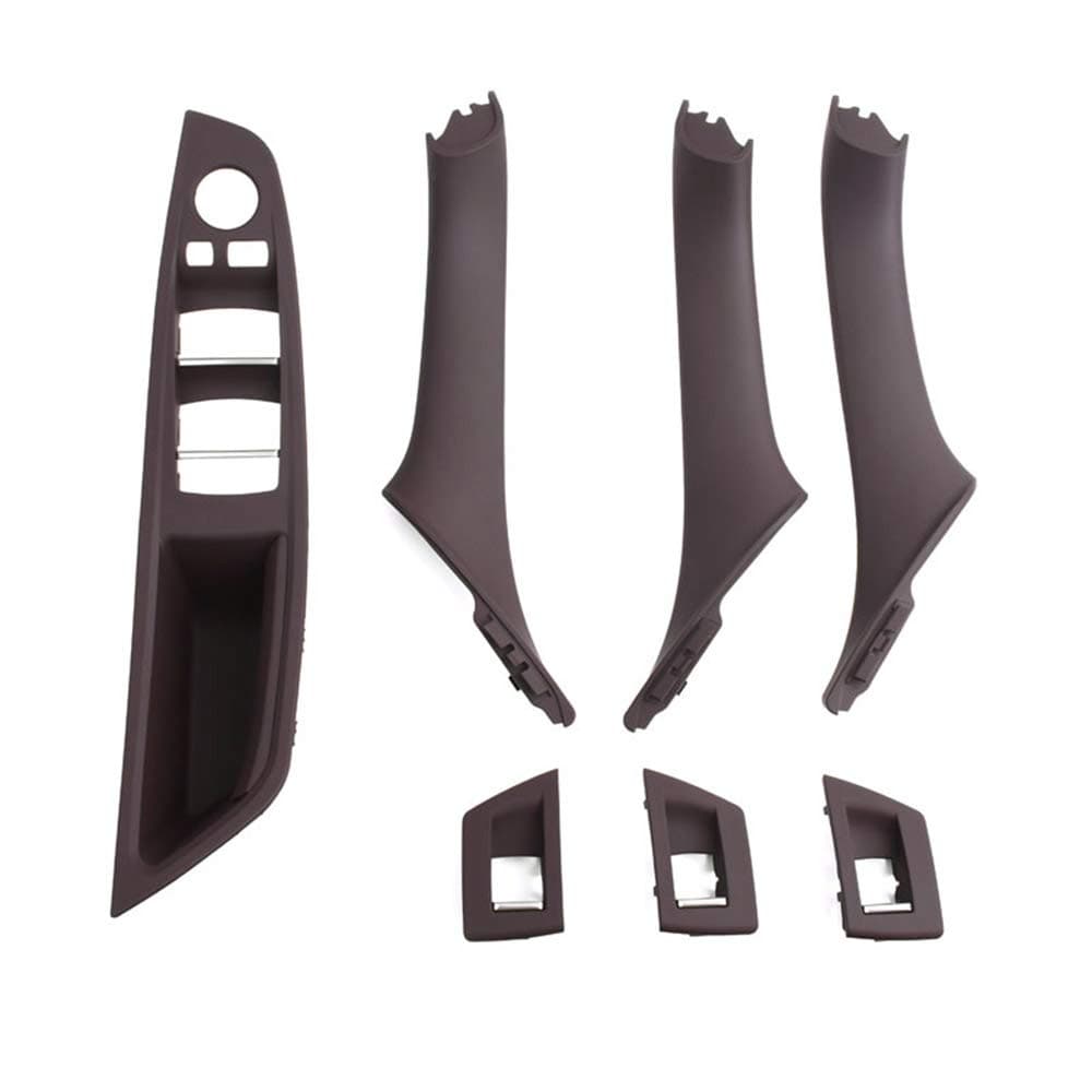 7PCS Upgraded Automotive Interior Door Armrest Window Switch Panel Pull Handle Set For BMW 5 Series F10 F11 F18 520i 523i 525i 528i 535i
