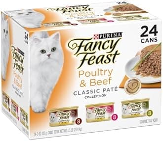 Purina Fancy Feast Classic Poultry & Beef Collection Cat Food - (24) 3 Oz. Cans