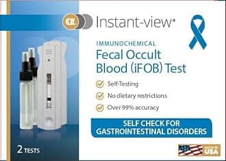 immunochemical Fecal Occult Blood (FIT or iFOB) Home Test and Stool Test - 2 Pack