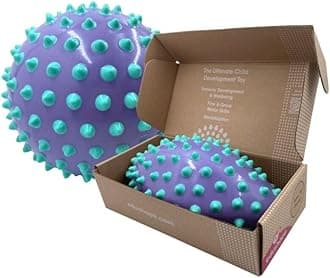 Edushape Original Sensory Ball - 7" Baby Ball for Gross Motor Skills Development in Kids 6 Months & Up - Vibrant, Colorful & Unique