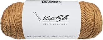 Knitsilk 100% Merino Wool Yarn | 200+ Yards| 100gx2 Count |200 Grams |Handcrafted Material for Knitting, Crocheting & Weaving| Pack of 2