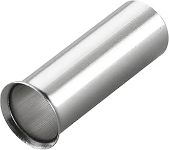 Baomain AWG 10/6.0mm² Long: 12mm Wire Copper Crimp Connector Non Insulated Ferrule Pin Cord End Terminal EN6012mm Pack of 100