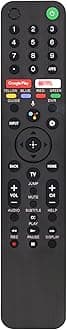 RMF-TX500U Remote Control for Sony Smart TV/Bravia TV with Voice Command for All Sony XR/XBR/KD Series 4K LED OLED Google/Android Smart TVs
