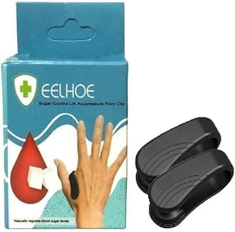 Sugar Control Acupressure Clip For Diabetics| Headache, Migraine & Tension Relief | Li4 Acupressure Point Clip (Pack Of 2)