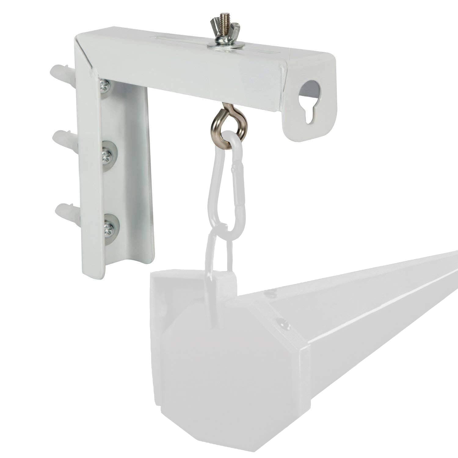 Eapele Universal Wall Hanging 6" Adjustable L-Bracket Mount Plate Hook Kit for Projector Screens