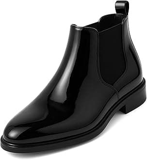 Kraasa Men's Slip On Fashion Chelsea Boots | High Tops, Soft Cushioned Insole, Comfortable Fit, Trendy, Stylish Boots