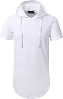 Men's S-5X Short Sleeve Fashion Athletic Hoodies Sport Sweatshirt Hip Hop Pullover