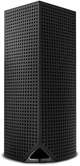 Linksys WHW0301 Velop Intelligent Mesh WiFi Router System: AC2200 Tri-Band, Network for Full-Speed Coverage, Computer Internet Wireless Routers Extender for Home (Black, Pack of 1) (Renewed)