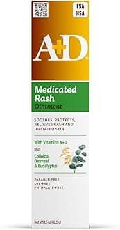 A+D Medicated Rash Ointment 1.5 oz– Relieves Rash & Skin Irritated Skin from Poison Ivy, Eczema, Beard, Bikini, Dry Skin, Chapped Skin, bug bites. Made with Colloidal Oatmeal