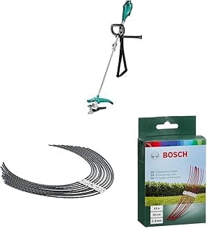 Bosch Brush Cutter AFS 23-37 (950 W, cutting diameter blade: 23 cm, cutting diameter line: 37 cm, in carton packaging) & Bosch Extra Strong Cutting Thread 26cm (10 pack)