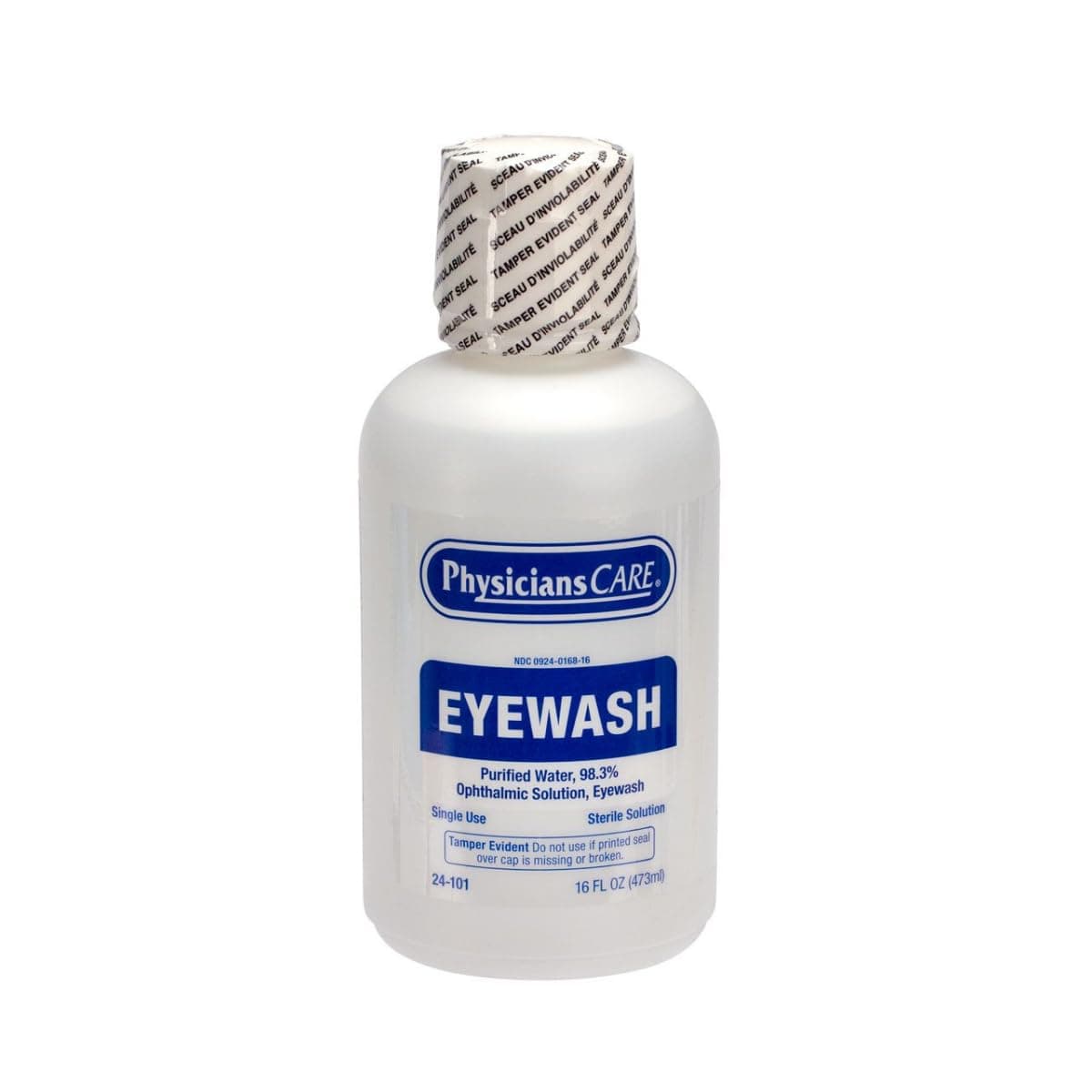 PhysiciansCare Eye Wash Solution, Sterile Isotonic Buffered Solution for Flushing & Irrigating Eyes, 16-oz Bottle
