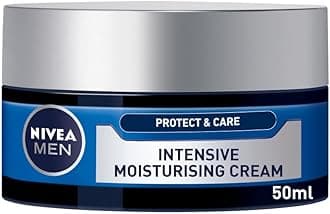 Intensive Moisturising Face Cream Protect & Care Pack of 3 (3 x 50 ml), Face Moisturiser for Dry Skin, Moisturiser for Men with Aloe Vera & Vitamin E, Mens Moisturiser