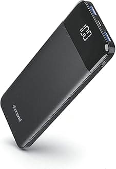 – Charmast Power Bank Quick Charge 10400mAh USB C Power Bank Ultra Slim Portable Charger LED Display Power Pack Compatible with Smartphone iPhone Huawei and More