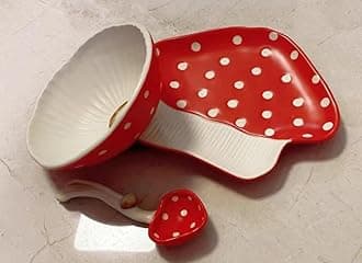 Mushroom 5.8'' Salad Bowl & Plate