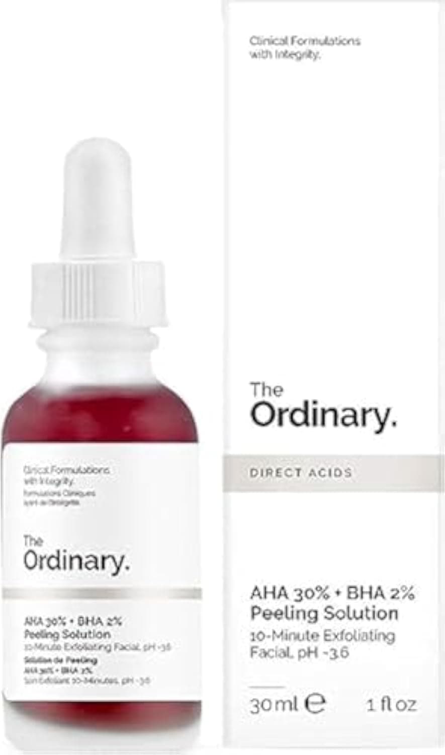 The Ordinary Aha 30% + Bha 2% Peeling Solution, 30ml