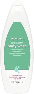 Amazon Basics Hypoallergenic Body Wash for Sensitive Skin, Creamy Lather, Paraben Free, 22 fl oz (1-Pack)